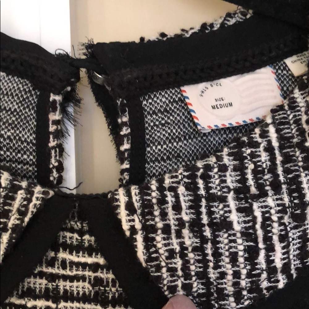 Anthro Collared Blouse, Button In Back - image 3